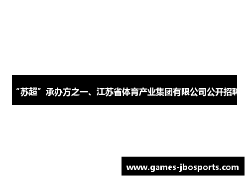 “苏超”承办方之一、江苏省体育产业集团有限公司公开招聘 “苏超”承办方之一、江苏省体育产业集团有限公司公开招聘