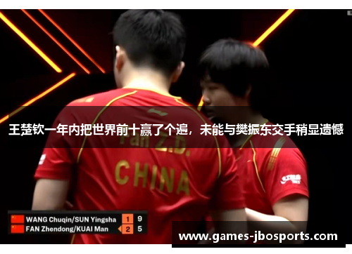 王楚钦一年内把世界前十赢了个遍，未能与樊振东交手稍显遗憾